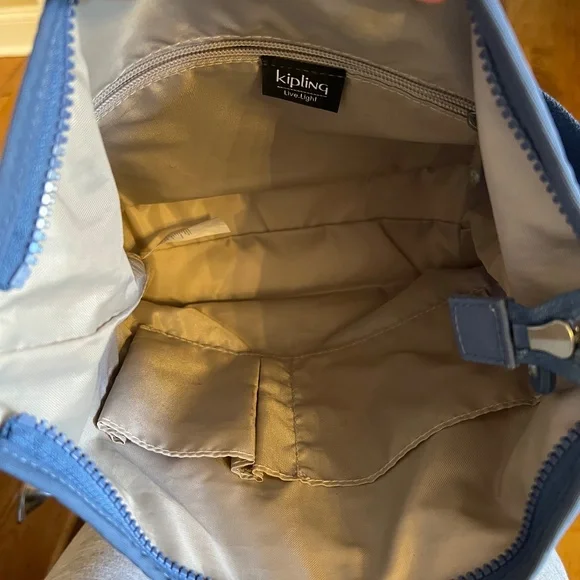 EUC Kipling Belammie Hobo Shoulder Bag in Slate Blue Carried Once
